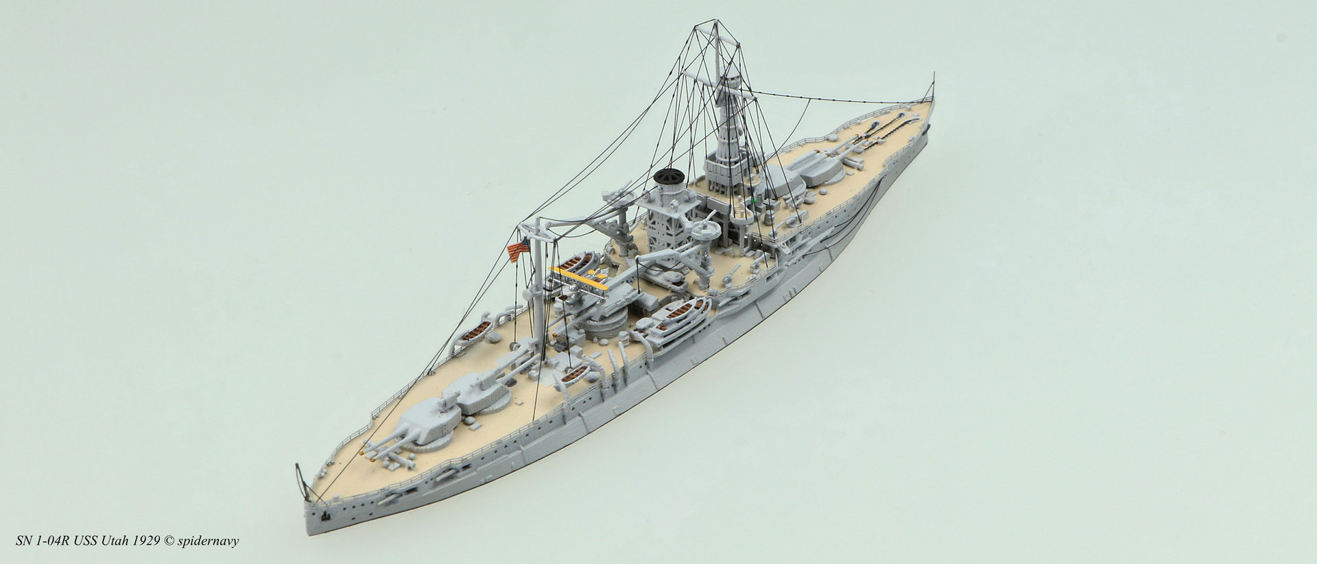 1 1250  Schlachtschiff USS Utah von Spidernavy 1-04